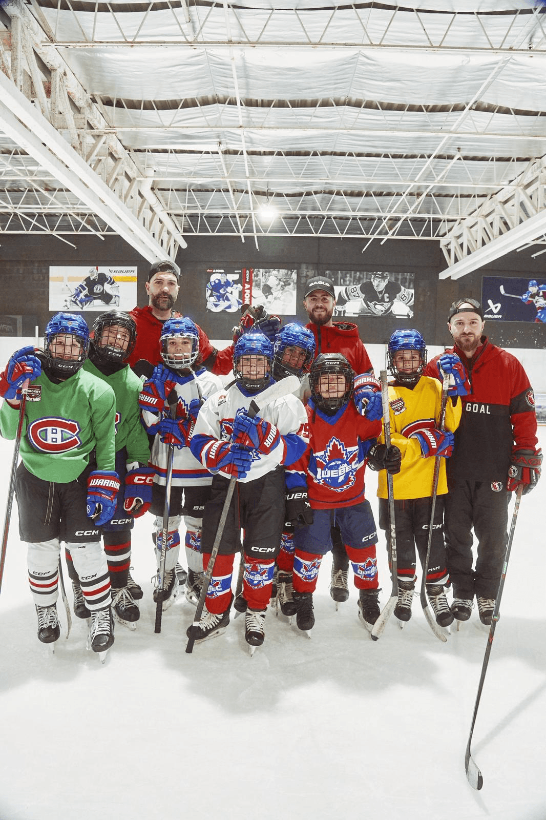 Massimo Luciani with Team Canada Deaf Hockey